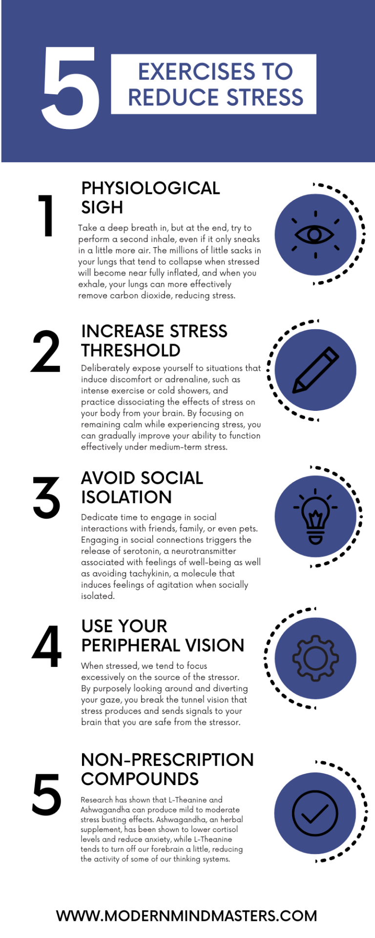 5 exercises to help deal with stress