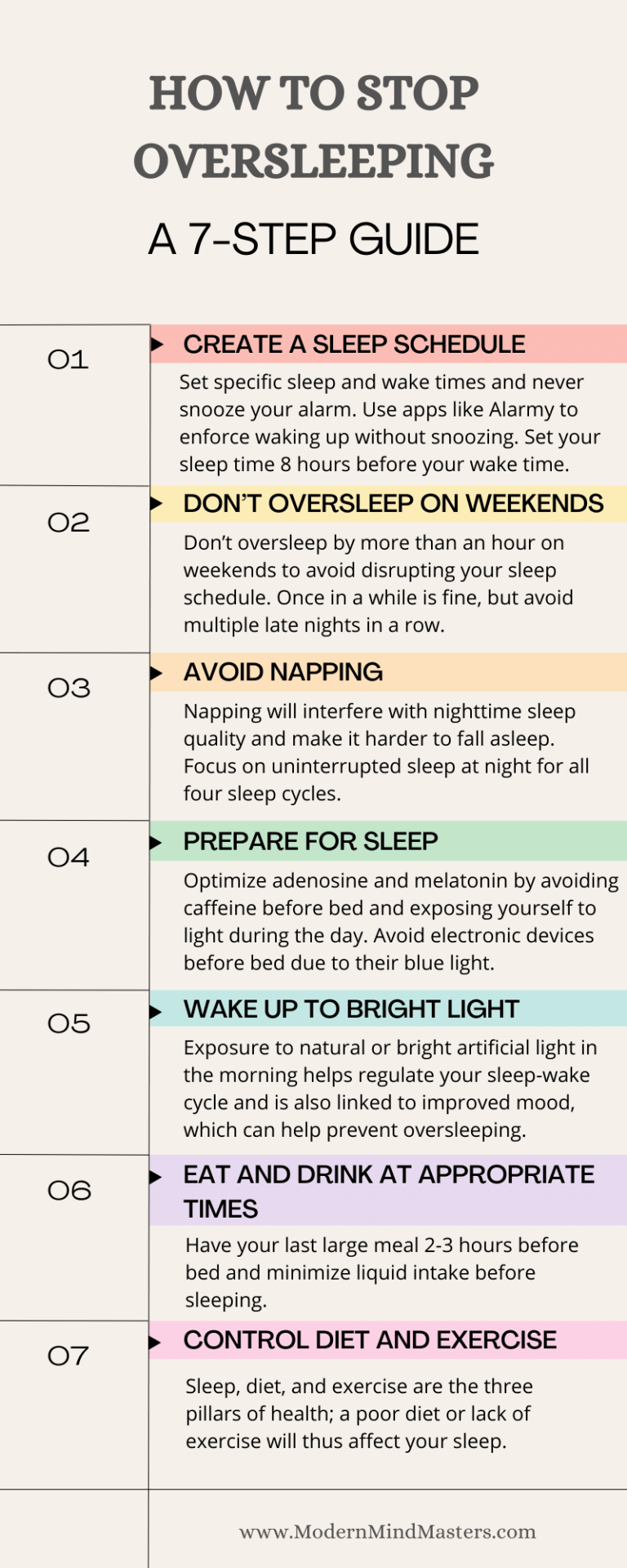 Follow this 7-step guide to stop oversleeping